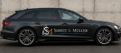 Firmenfahrzeug von Simeit & Müller